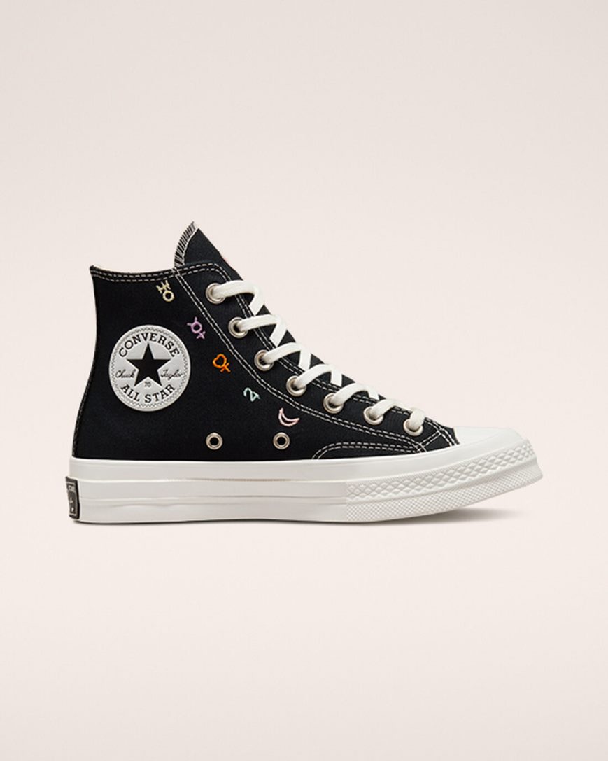 Tenisky Vysoke Converse Chuck 70 Mystic Symbols Damske Čierne Biele | SK P11ZQU3